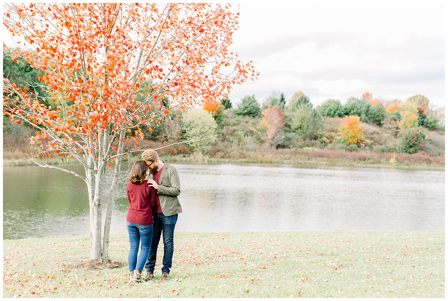 Akron_Petros_Park_Lake_Engagement_Fall_Autumn_Kate_Mannella_Photography